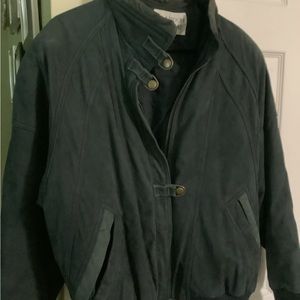 Brandon Thomas blue leather jacket. Size M